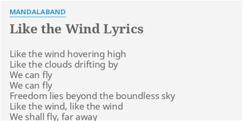12+ Like The Wind Lyrics To Calm Mind