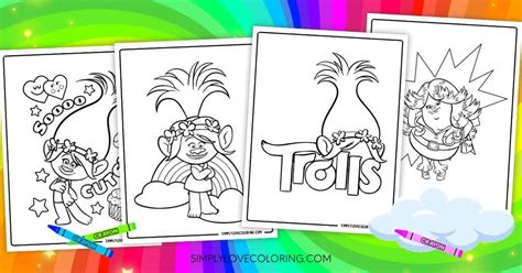 32 Trolls Coloring Pages Free Pdf Printables Simply Love Coloring