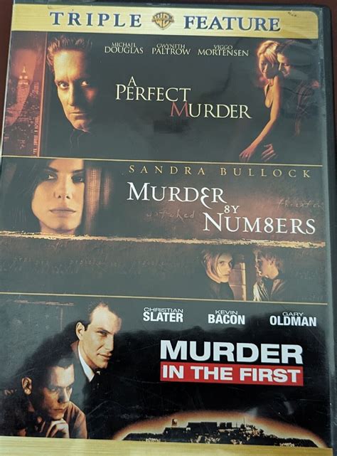 A Perfect Murder Murder By Numbers Murder In The First Triple Feature A Perfect Murder Murder By Numbers Murder In The First Triple Feature
