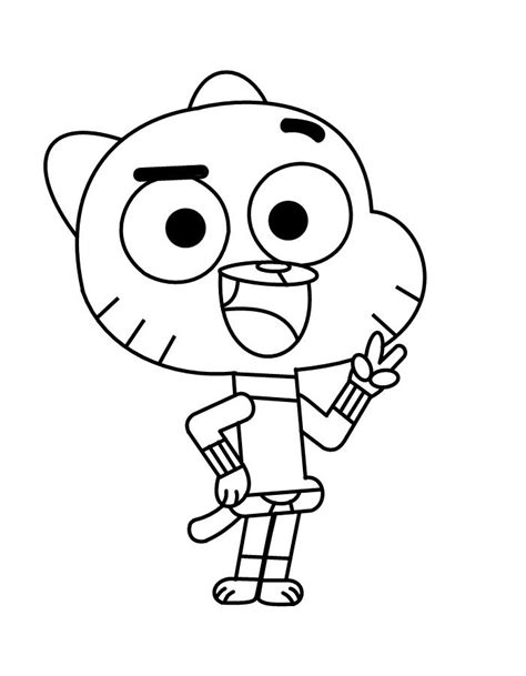 Amazing World Of Gumball Coloring Pages Getcoloringpages Com