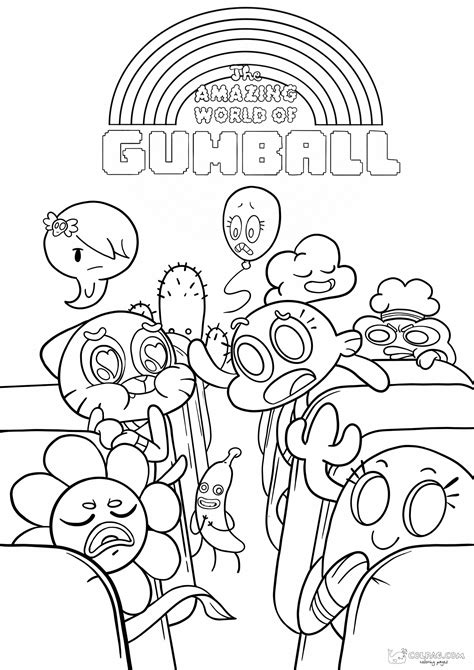 Amazing World Of Gumball Coloring Pages