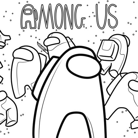 Among Us Coloring Pages 65 Free Printable Coloring Pages Cute Coloring Pages