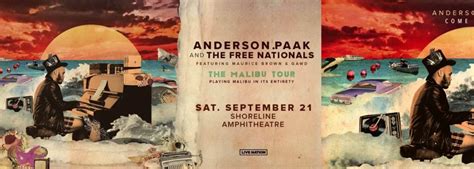 Anderson Paak And The Free Nationals At Shoreline Amphitheatre Ca