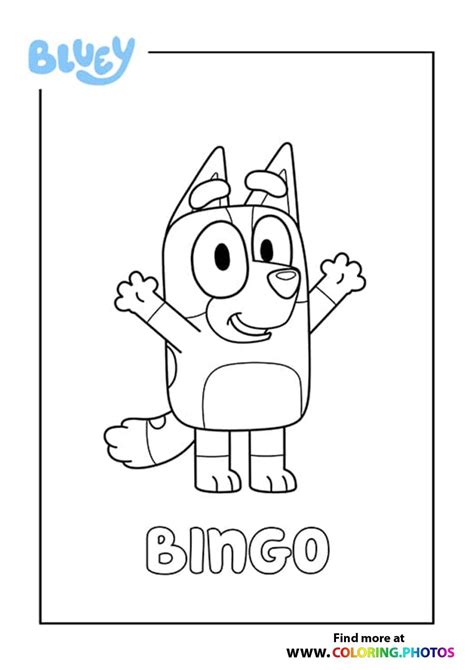 Bluey And Bingo Coloring Page Bluey And Bingo Coloring Page