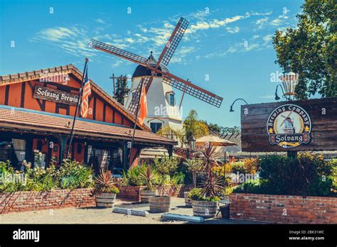 California Usa August 6Th 2019 Solvang Brewing Company In Solvang California Usa August 6Th 2019 Solvang Brewing Company In Solvang