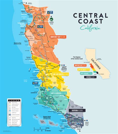 Central Coast California Map