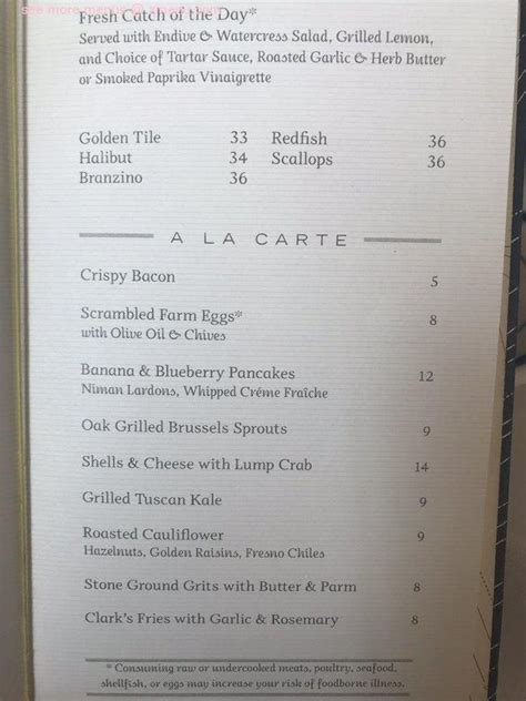Clark Oyster Bar Menu: Seafood Lover's Guide