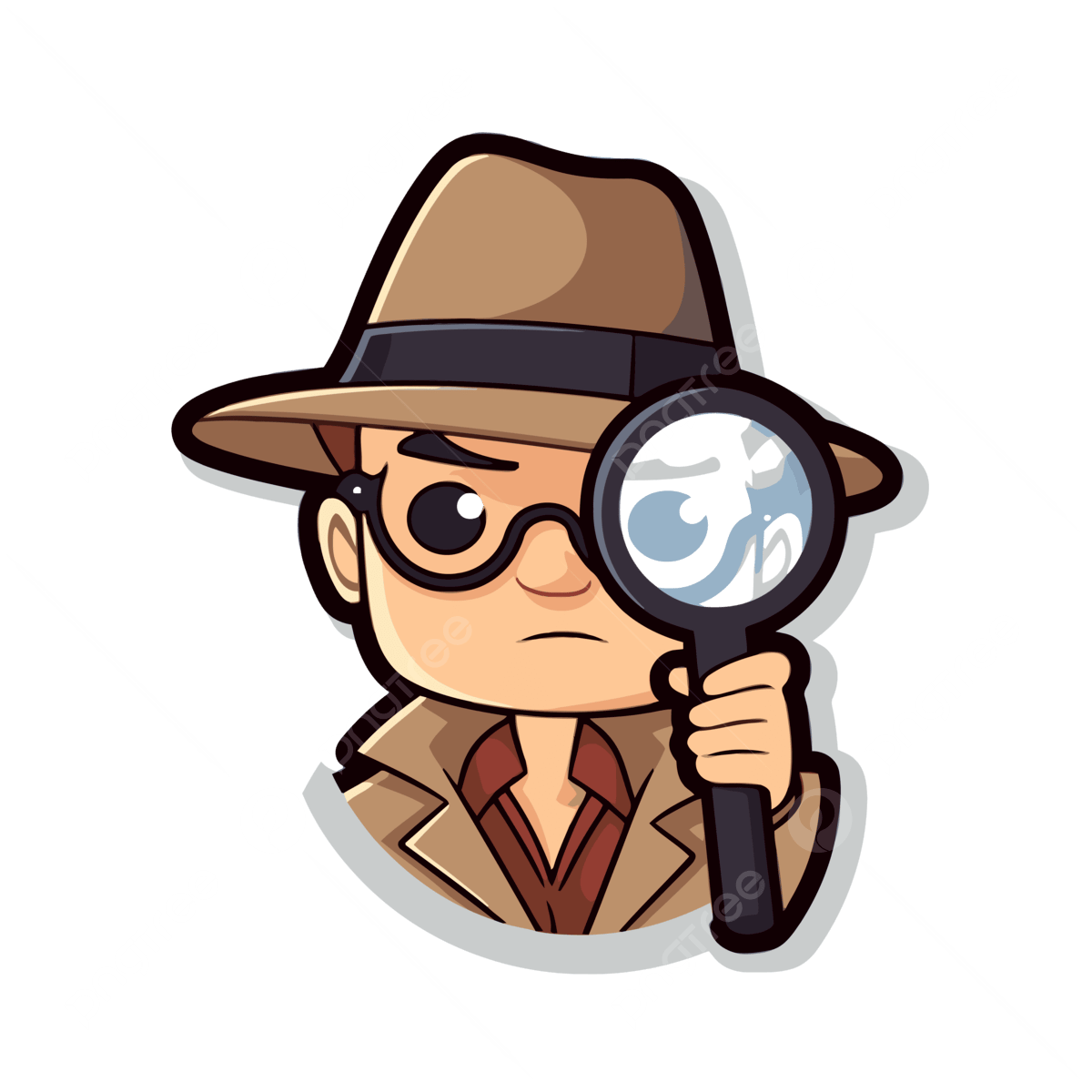 Clipart Of A Detective
