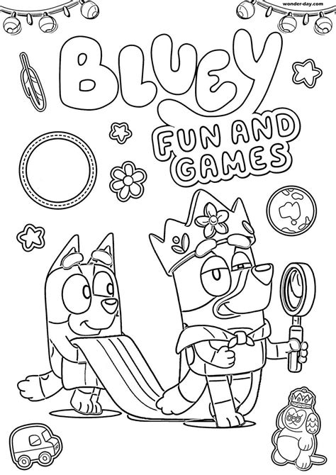 Seven Colouring Pages Bluey That Boost Creativity And Calm