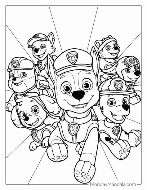 Free Paw Patrol Coloring Pages Topfreedesigns