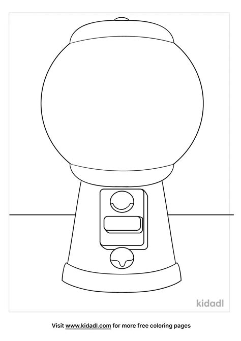 Gumball Machine Coloring Page 2040 1617