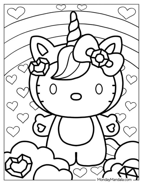 Hello Kitty Coloring Pages 50 Free Printable Pdf