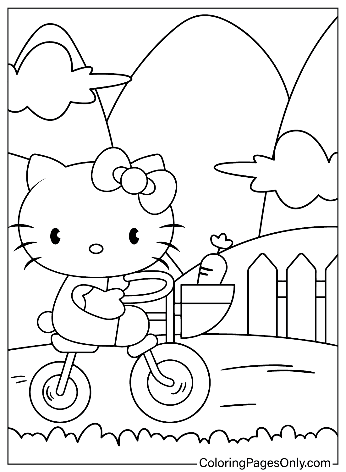 Fast Access To Hello Kitty Coloring Pages For Instant Coloring Fun