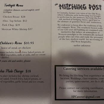 Hitching Post Updated December 2024 617 Photos 530 Reviews 3325 Hitching Post Updated December 2024 617 Photos 530 Reviews 3325