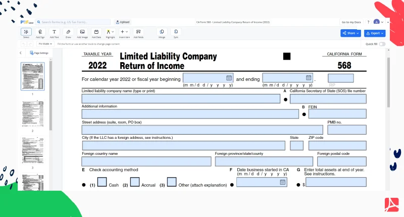 How To Fill California 568 Form? Stepbystep Guide