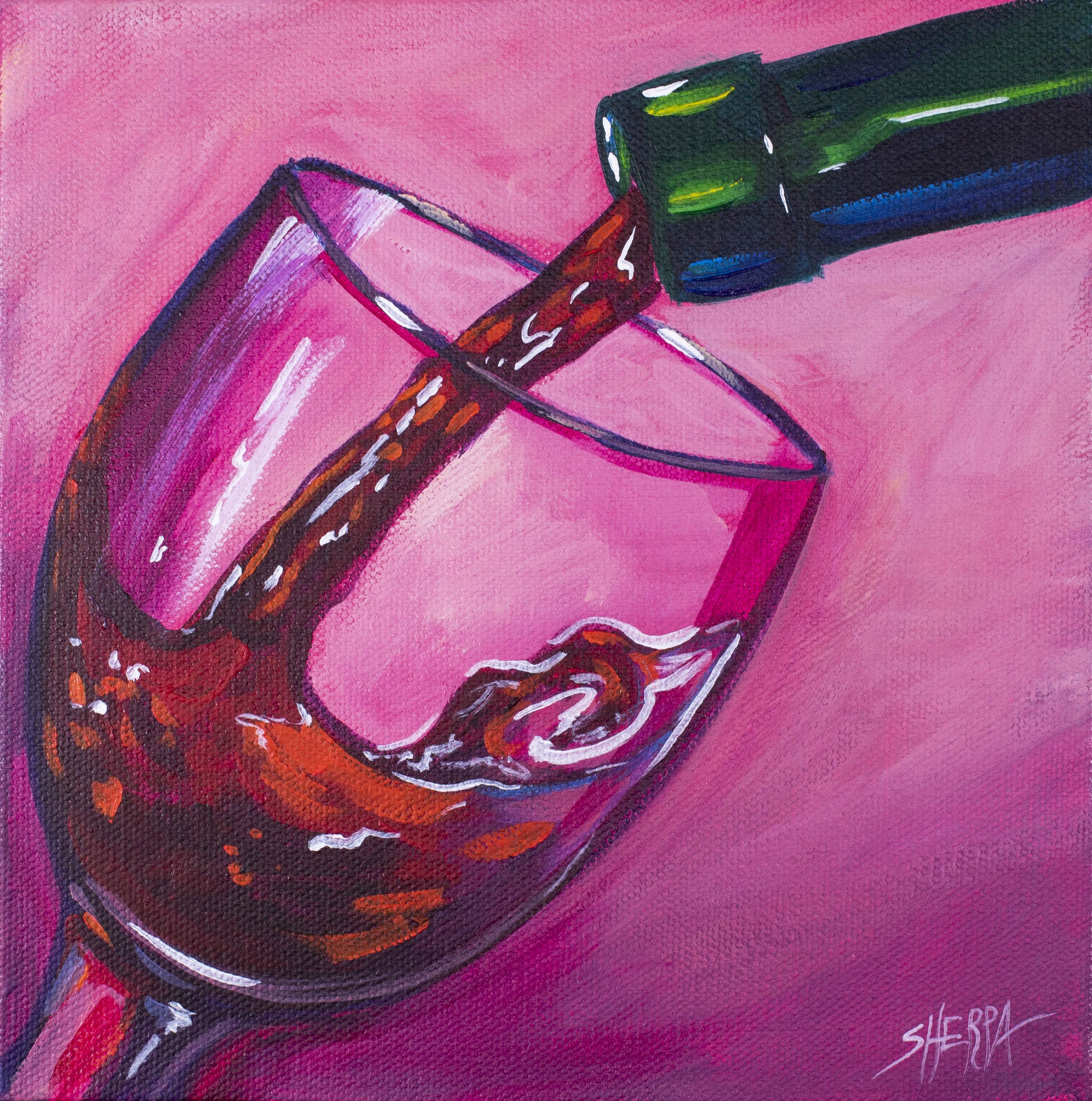 How To Paint Wine Pouring On Canvas Step By Step Free Video Lesson How To Paint Wine Pouring On Canvas Step By Step Free Video Lesson