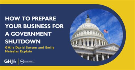 How To Prepare For A Government Shutdown Ghj