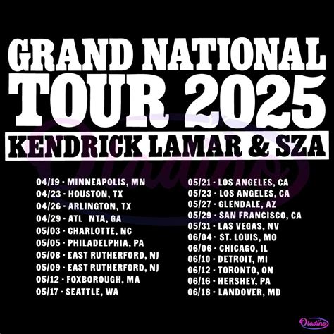 Kendrick Lamar Sza S Grand National Tour What To Know