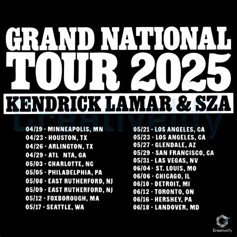 Kendrick Lamar Sza Tour