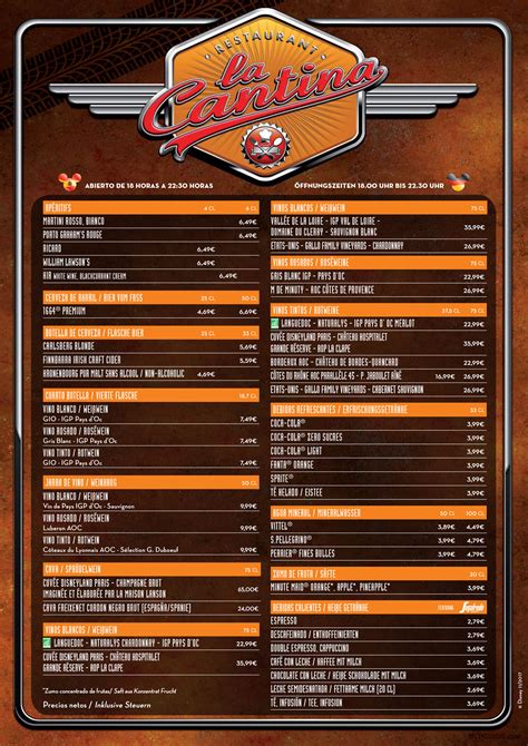 La Cantina Menu Guide: Full Nutrition Facts