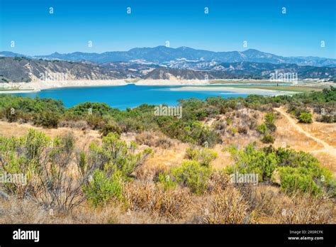 Lake Cachuma And Santa Ynez Valley With The San Rafael Mountains In The Lake Cachuma And Santa Ynez Valley With The San Rafael Mountains In The
