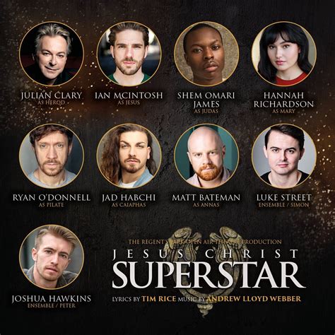Lead Cast Announced For Jesus Christ Superstar Uk Tour News What S