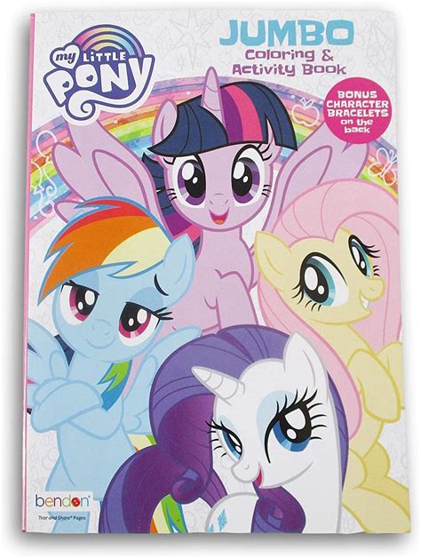 My Little Pony Coloring Book With Paintbrush Tip Markers 32 Pages Paperback