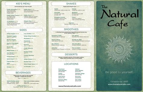 Natural Cafe Santa Barbara: Healthy Food Options
