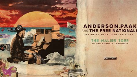 Never Come Down Anderson Paak To Perform Malibu Album On 2024 Fall Tour