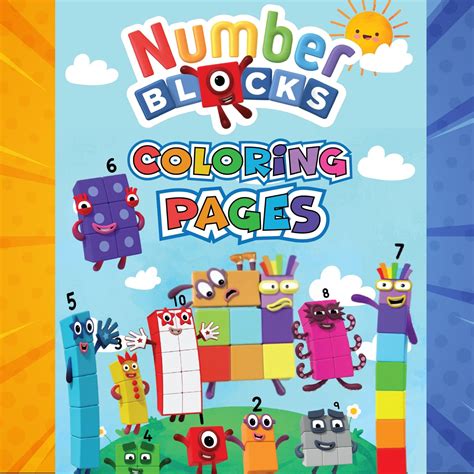 Number Blocks Coloring Pages Fun Math Learning