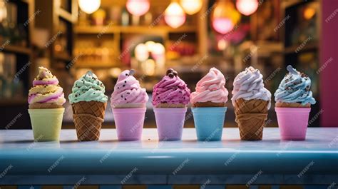 Premium Ai Image Scoops Of Bliss Celebrating The Ice Cream Parlor S