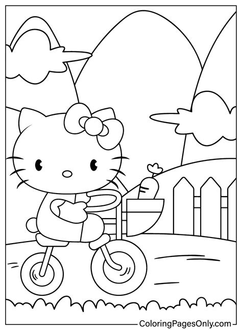 Printable Hello Kitty Coloring Page Free Printable Coloring Pages