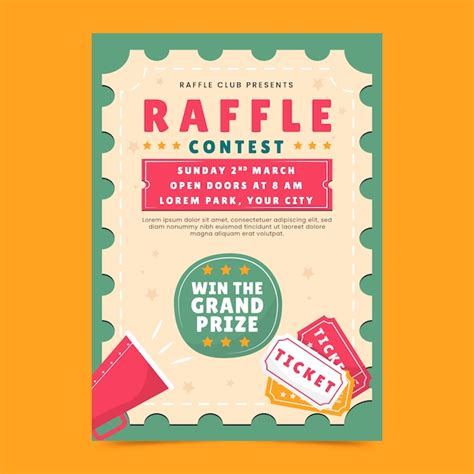 Raffle Poster Template