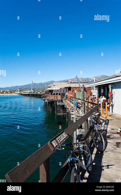 Restaurant On Stearns Wharf Santa Barbara California Usa Stock Photo Restaurant On Stearns Wharf Santa Barbara California Usa Stock Photo