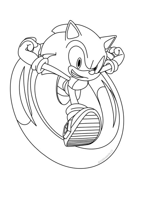 Sonic Colouring Pages Sonic The Hedgehog Colouring Sheets