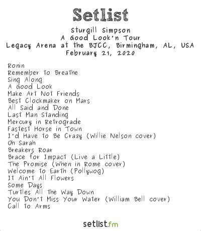 Sturgill Simpson Concert Guide: Setlist Secrets