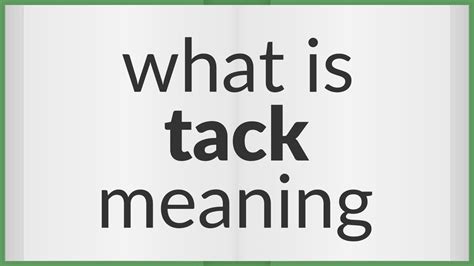 Tacked On Meaning