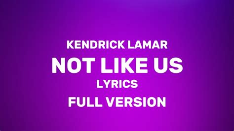 They Not Like Us Lyric Breakdown: Meaning Uncovered