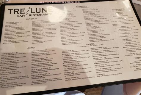 Tre Lune Montecito Menu Guide