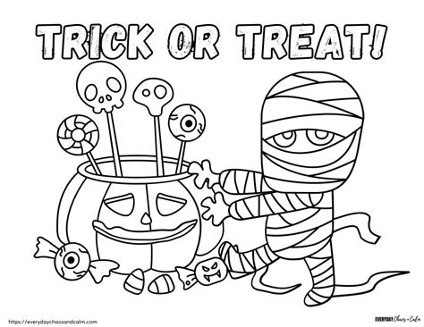 Trick Or Treat Coloring Pages Best Coloring Pages For Kids