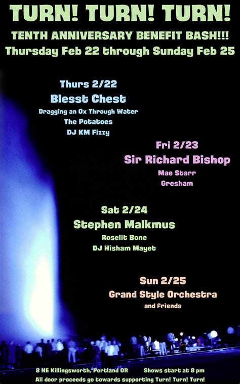 Turn Turn Turn 10Th Anniversary Benefit Bash At Turn Turn Turn In Turn Turn Turn 10Th Anniversary Benefit Bash At Turn Turn Turn In