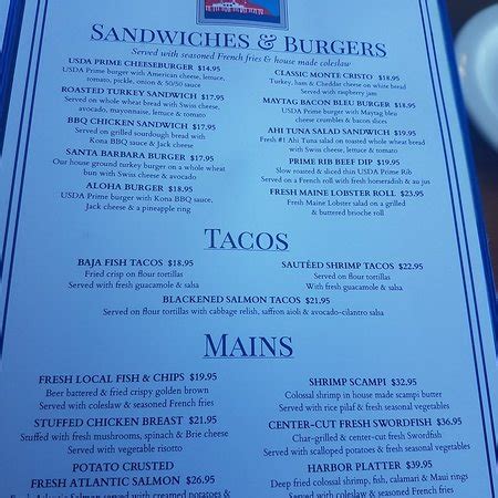 What's Harbor Restaurant Santa Barbara Menu? Best Dishes