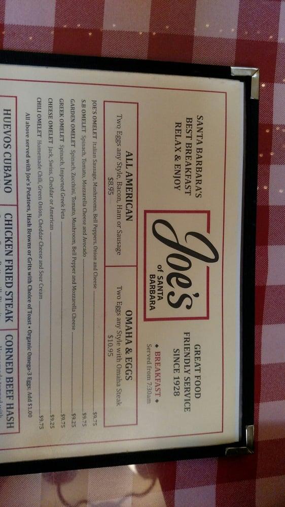 What's On Joe's Cafe Menu? Best Santa Barbara Picks