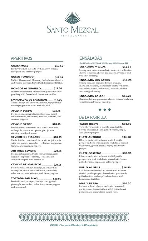 What's Santo Mezcal Menu? Expert Picks