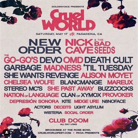 When Is Cruel World 2025? Dates & Ticket Guide