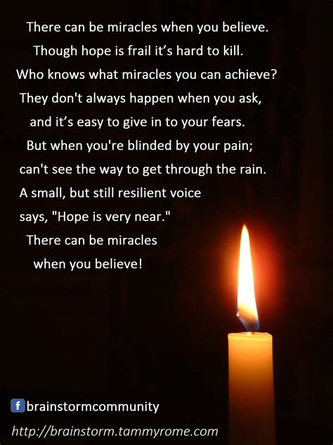 When You Believe: Inspiring Song Lyrics For Hope